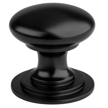 Click Here To Enlarge This Photo Of M47AMB - Carlisle Brass Fingertip Design Victorian Knob 25mm Matt Black