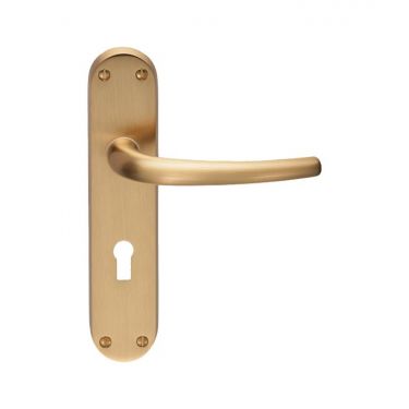 Click Here To Enlarge This Photo Of EL31SB - Carlisle Brass Manital 'Lilla' Lock Lever Handles Satin Brass