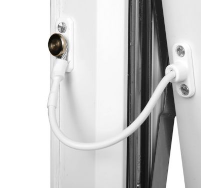 Click Here To Enlarge This Photo Of JACKLOC Perma Permanent Swivel&sol;Stud Window Restrictor Black