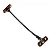 JACKLOC Perma Permanent Swivel&sol;Stud Window Restrictor Brown