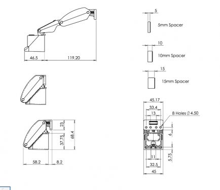 Click Here To Enlarge This Photo Of JACKLOC Titan Robust Folding Window Restrictor Brown