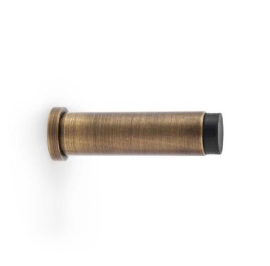 Click Here To Enlarge This Photo Of AW601-75-AB - Alexander & Wilks Projection Cylinder Doorstop Plain 75x20mm - Antique Brass