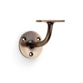 AW750AB - Alexander & Wilks Handrail Bracket &lpar;Heavy&rpar; 80mm projection - Antique Brass