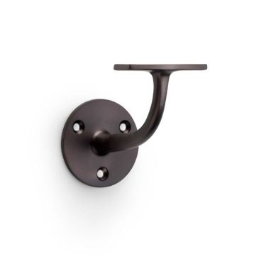 Click Here To Enlarge This Photo Of AW750DBZ - Alexander & Wilks Handrail Bracket &lpar;Heavy&rpar; 80mm projection - Dark Bronze
