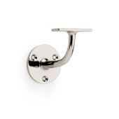 AW750PN - Alexander & Wilks Handrail Bracket &lpar;Heavy&rpar; 80mm projection - Polished Nickel