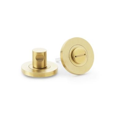 Click Here To Enlarge This Photo Of AW791SBPVD - Alexander & Wilks Thumbturn & Release Plain on 50x6mm Rose - Satin Brass PVD