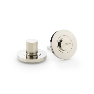 Click Here To Enlarge This Photo Of AW792PNPVD - Alexander & Wilks Thumbturn & Release Reeded on 50x6mm Rose - Polished Nickel PVD