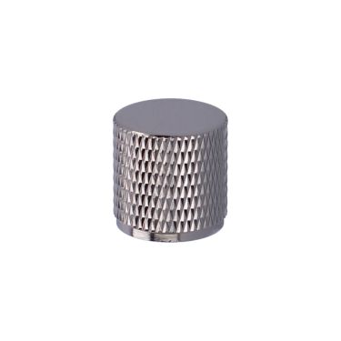 Click Here To Enlarge This Photo Of AW800-20-PN - Alexander & Wilks Brunel Diamond Knurled Cabinet Knob - Polished Nickel - 20mm
