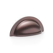 AW903DBZ - Alexander & Wilks Ridged Cup Pull 76mm c&sol;c - Dark Bronze