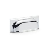 AW905PC - Alexander & Wilks Quantock Cup Pull Handle - Polished Chrome - 96mm c&sol;c