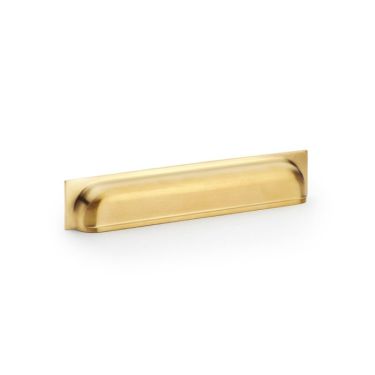 Click Here To Enlarge This Photo Of AW906SBPVD - Alexander & Wilks Quantock Cup Pull Handle - Satin Brass PVD - 203mm c&sol;c