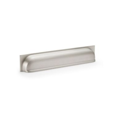 Click Here To Enlarge This Photo Of AW906SN - Alexander & Wilks Quantock Cup Pull Handle - Satin Nickel - 203mm c&sol;c