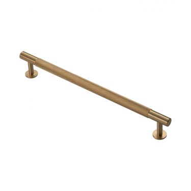 Click Here To Enlarge This Photo Of FTD700ESB - Carlisle Brass Fingertip Design Knurled Pull Handle 254mm &lpar;224mm c&sol;c&rpar; Satin Brass