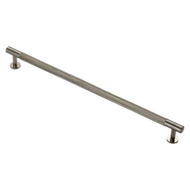 Click Here To Enlarge This Photo Of FTD700HSN - Carlisle Brass Fingertip Design Knurled Pull Handle 370mm &lpar;320mm c&sol;c&rpar; Satin Nickel