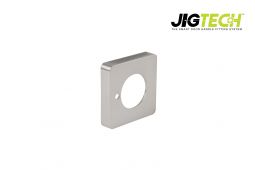 JTA5401 Jigtech Satin Chrome Privacy Square Cover Rose &lpar;pair&rpar;
