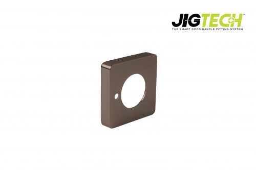 Click Here To Enlarge This Photo Of JTA5403 Jigtech Black Nickel Privacy Square Cover Rose &lpar;pair&rpar;