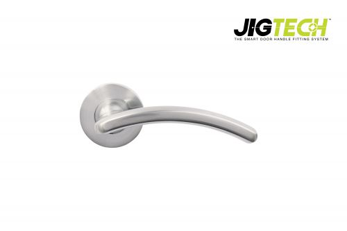 Click Here To Enlarge This Photo Of JTF1210-F Jigtech Satin Chrome 'Viper' Lever On Rose &lbrack;CE&rsqb;