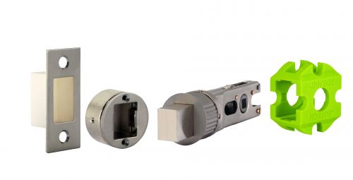 Click Here To Enlarge This Photo Of JTL4223-F Jigtech Satin Nickel&sol;Satin Stainless 57mm Smart Dead Bolt -&nbsp;CE&sol;Fire Rated