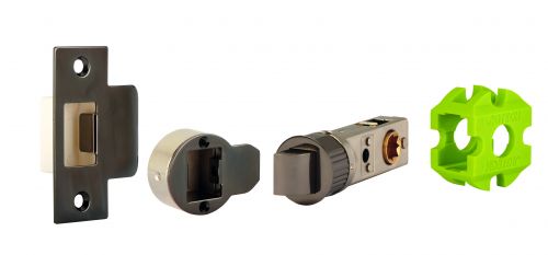 Click Here To Enlarge This Photo Of JTL4320-F Jigtech Black Nickel 57mm Smart Passage Latch - CE&sol;Fire Rated