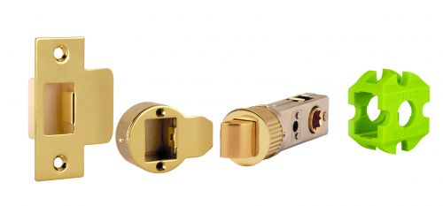 Click Here To Enlarge This Photo Of JTL4420-F Jigtech Polished Electro Brass 57mm Smart Passage Latch -&nbsp;CE&sol;Fire Rated