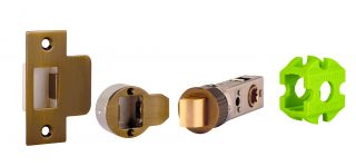 JTL4520-F Jigtech Antique Brass 57mm Smart Passage Latch -&nbsp;CE&sol;Fire Rated