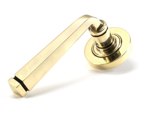 Click Here To Enlarge This Photo Of 45611 From The Anvil Aged Brass Avon Round Lever on Rose Set &lpar;Plain&rpar;