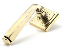 49948 From The Anvil Aged Brass Avon Round Lever on Rose Set &lpar;Square&rpar; - Unsprung
