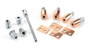 47075 From The Anvil Polished Bronze Secure Stops &lpar;Pack of 4&rpar;