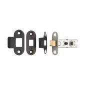 BTL25MB&sol;R - Carlisle Brass Eurospec 64mm CE Tubular Mortice Latch &lpar;Radius&rpar; Matt Black