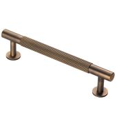 FTD710BAB - Carlisle Brass Fingertip Design 'Lines' Pull Handle 158mm &lpar;128mm c&sol;c&rpar; Antique Brass