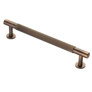 Click Here To Enlarge This Photo Of FTD710CAB - Carlisle Brass Fingertip Design 'Lines' Pull Handle 190mm &lpar;160mm c&sol;c&rpar; Antique Brass