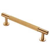 FTD710BSB - Carlisle Brass Fingertip Design 'Lines' Pull Handle 158mm &lpar;128mm c&sol;c&rpar; Satin Brass