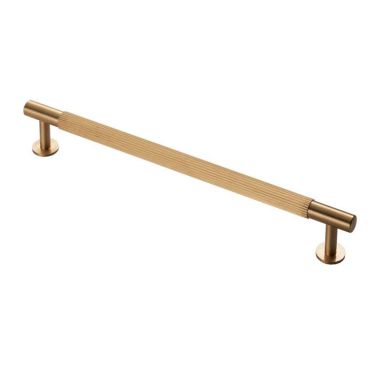 Click Here To Enlarge This Photo Of FTD710ESB - Carlisle Brass Fingertip Design 'Lines' Pull Handle 274mm &lpar;224mm c&sol;c&rpar; Satin Brass
