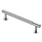 FTD710BCP - Carlisle Brass Fingertip Design 'Lines' Pull Handle 158mm &lpar;128mm c&sol;c&rpar; Polished Chrome