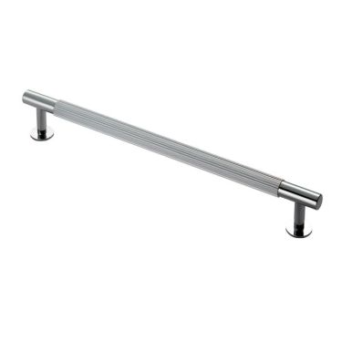 Click Here To Enlarge This Photo Of FTD710ECP - Carlisle Brass Fingertip Design 'Lines' Pull Handle 274mm &lpar;224mm c&sol;c&rpar; Polished Chrome