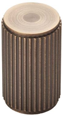 Click Here To Enlarge This Photo Of FTD712AB - Carlisle Brass Fingertip Design 'Lines' Knob 18mm dia &lpar;30mm projection&rpar; Antique Brass
