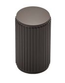 FTD712MB - Carlisle Brass Fingertip Design 'Lines' Knob 18mm dia &lpar;30mm projection&rpar; Matt Black