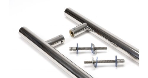 Click Here To Enlarge This Photo Of 50253 From The Anvil Polished SS &lpar;316&rpar; 1800mm T Bar Handle B2B Fix 32mm dia&period;