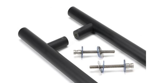 Click Here To Enlarge This Photo Of 50259 From The Anvil Matt Black SS &lpar;316&rpar; 900mm T Bar Handle B2B Fix 32mm dia&period;