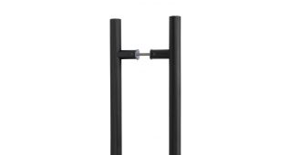50265 From The Anvil Matt Black SS &lpar;316&rpar; 1500mm T Bar Handle B2B Fix 32mm dia&period;