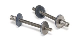 50269 From The Anvil Satin SS &lpar;304&rpar; 100mm Back to Back Fixings for T Bar &lpar;2&rpar;