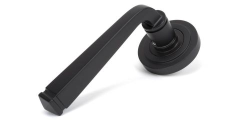 Click Here To Enlarge This Photo Of 46090 From The Anvil Aged Bronze Avon Round Lever on Rose Set &lpar;Art Deco&rpar;