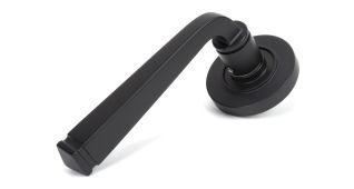 50057 From The Anvil Aged Bronze Avon Round Lever on Rose Set &lpar;Plain&rpar; - Unsprung