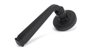 50058 From The Anvil Aged Bronze Avon Round Lever on Rose Set &lpar;Art Deco&rpar; - Unsprung