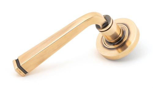 Click Here To Enlarge This Photo Of 46093 From The Anvil Polished Bronze Avon Round Lever on Rose Set &lpar;Plain&rpar;