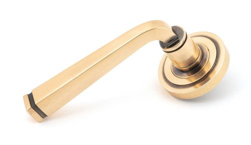 Click Here To Enlarge This Photo Of 46094 From The Anvil Polished Bronze Avon Round Lever on Rose Set &lpar;Art Deco&rpar;