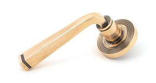 46095 From The Anvil Polished Bronze Avon Round Lever on Rose Set &lpar;Beehive&rpar;