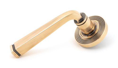 Click Here To Enlarge This Photo Of 50063 From The Anvil Polished Bronze Avon Round Lever on Rose Set &lpar;Beehive&rpar; - Unsprung