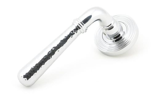 Click Here To Enlarge This Photo Of 50043 From The Anvil Polished Chrome Hammered Newbury Lever on Rose Set &lpar;Beehive&rpar; - Unsprung