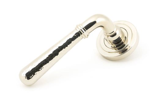 Click Here To Enlarge This Photo Of 50046 From The Anvil Polished Nickel Hammered Newbury Lever on Rose Set &lpar;Art Deco&rpar; U